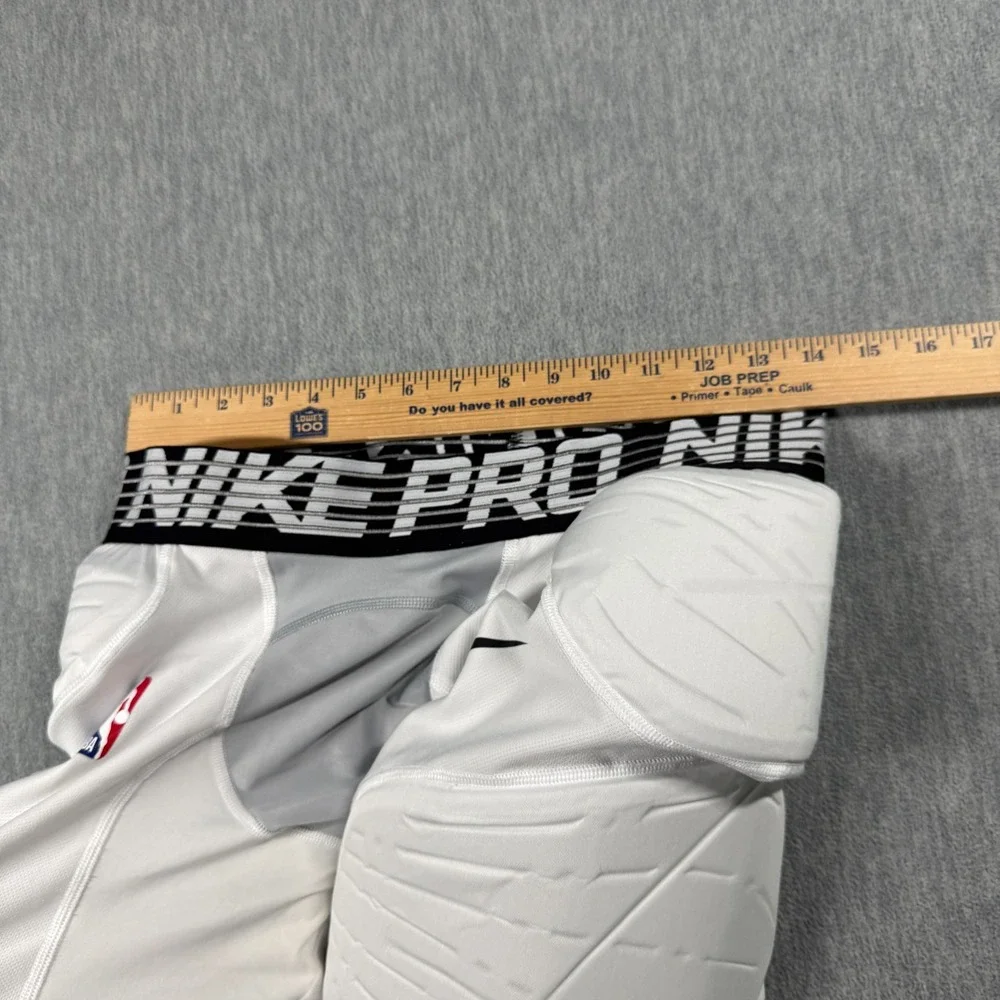 Nike Compression Shorts Mens XL White Pro NBA Padded Girdle Athletic Baselayer